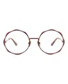 Chloé Round-frame Metal Optical Frames In Brown