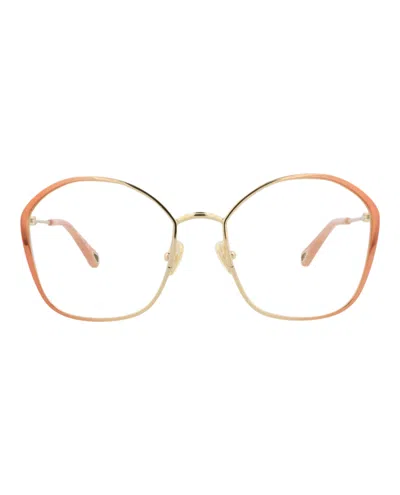 CHLOÉ ROUND-FRAME METAL OPTICAL FRAMES