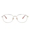 Chloé Round-frame Metal Optical Frames In Gold