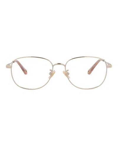 Chloé Round-frame Metal Optical Frames In Metallic