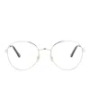 Chloé Round-frame Metal Optical Frames In Metallic