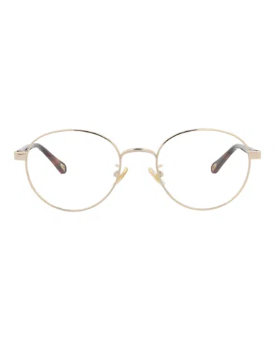 Chloé Round-frame Metal Optical Frames In Multi