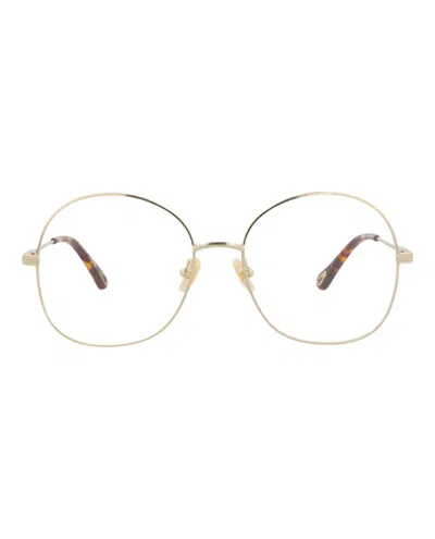 Chloé Round-frame Metal Optical Frames In Multi