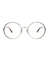 Chloé Round-frame Metal Optical Frames In Multi