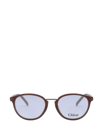 Chloé Round-frame Sunglasses In Brown