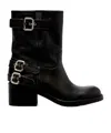 Chloé Leather Dakota Ankle Boots 60 In Multi