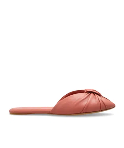 Chloé Round-toe Slippers In Brown