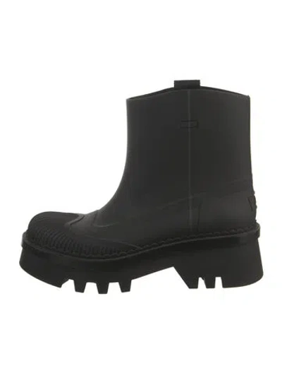 Pre-owned Chloé Rubber Boots In Black
