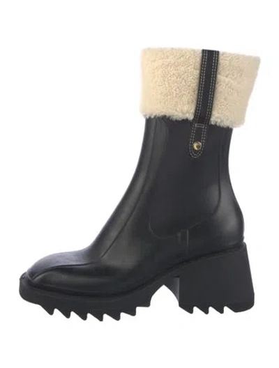 Pre-owned Chloé Rubber Boots In Blue