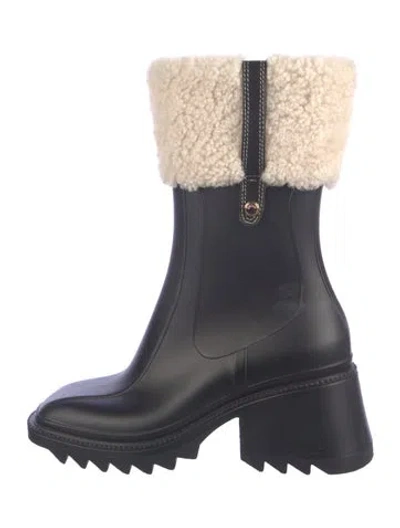 Pre-owned Chloé Rubber Boots In Blue