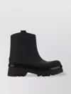 Chloé Rubber Solid Color Ankle Boots With Heel 6cm In Black