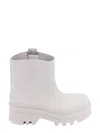 Chloé Rounded Toe Embossed Logo Fabric Detail Boots