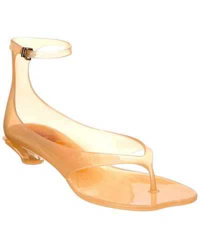 Chloé Rubber Sandal In Animal Print