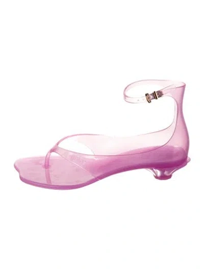 Pre-owned Chloé Rubber Sandals In Pink