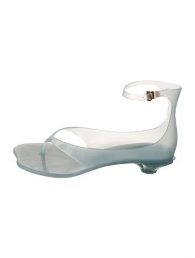Pre-owned Chloé Rubber Sandals In Silver