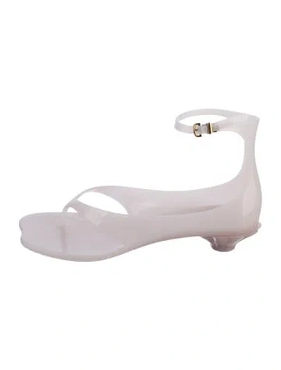 Pre-owned Chloé Rubber Sandals W/ Tags In White