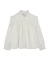 Chloé Ruffle-collar Blouse In White