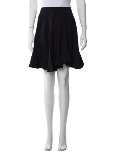 Pre-owned Chloé Ruffle Embellishment Knee-length Skirt In Black
