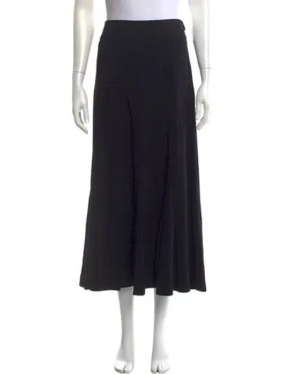 Pre-owned Chloé Ruffle Embellishment Long Skirt In Black