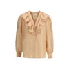 Chloé Silk Shirt With Rouches
