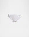 Chloé Ruffle-trim Eyelet Bikini Bottoms