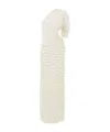 Chloé One-shoulder Cutout Ruffled Silk-blend Gown In White