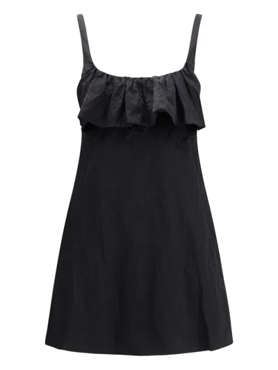 CHLOÉ RUFFLED BACKLESS MINI DRESS