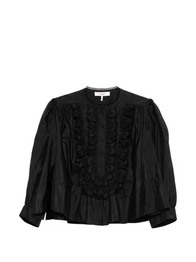 Chloé Women Ruffled Detail Blouse In Black