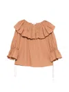 Chloé Ruffled Blouse In Neutral