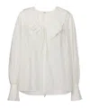 Chloé Ruffled Blouse In White