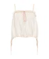 Chloé Ruffled Camisole Top In Silk Habotai