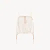 Chloé Ruffled Camisole Top In Silk Habotai