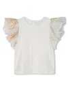 Chloé Ruffled Cotton Blouse In White