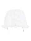Chloé Ruffled Cropped Top In White
