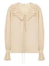 Chloé Cotton Shirt In Neutral