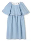Chloé Ruffled Dress In Blue