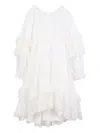 Chloé Ruffled Dress In White