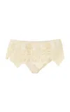 Chloé Ruffled Embroidered Lace Shorts In Pink