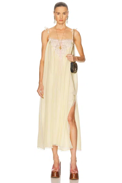 Chloé Ruffled Lace Midi Dress