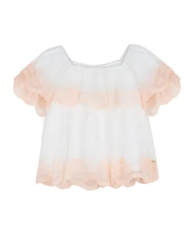 CHLOÉ RUFFLED LACE TOP