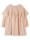 Chloé Ruffled Layered Dress In Neutral