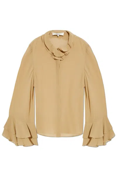 Chloé Long-sleeved Shirt In Beige