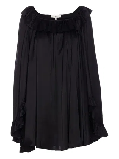 Chloé Ruffled Long-sleeves Blouse