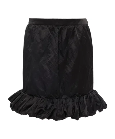 Chloé Ruffled Mini Skirt In Black