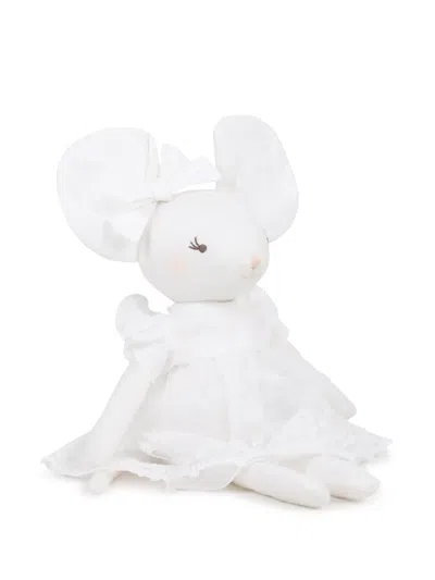 Chloé Ruffled Mouse Toy In White