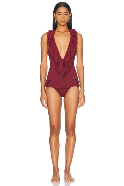 CHLOÉ RUFFLED ONE PIECE SWIMSUIT