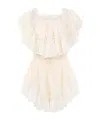 Chloé Ruffled Playsuit In Neutral