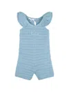 Chloé Ruffled Playsuit In Blue