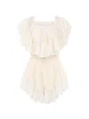 Chloé Ruffled Playsuit In Pink