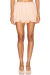 Chloé Ruffled Short In Clay Pink